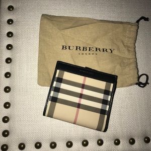 BURBERRY ‘House Check & Leather’ Wallet